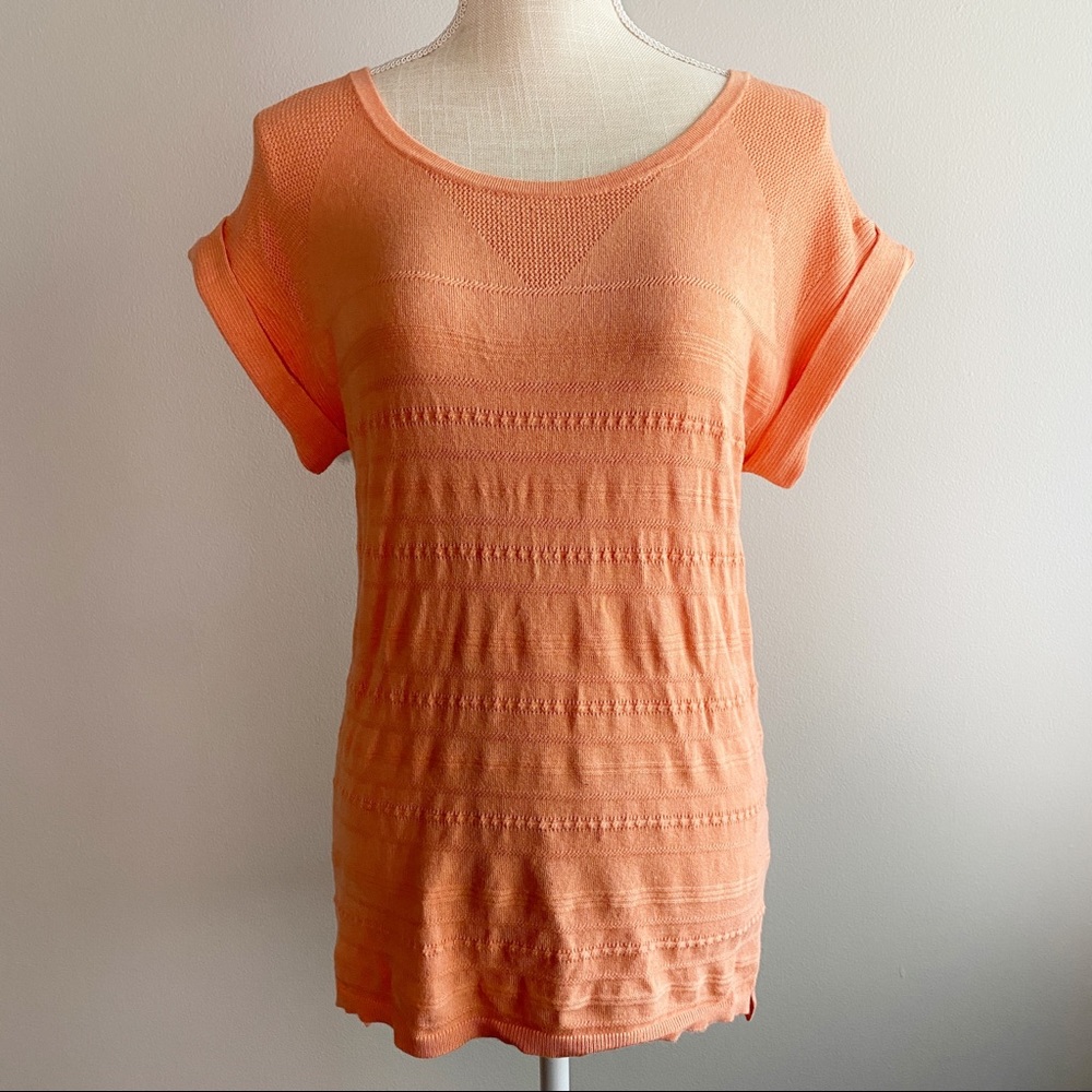 The Limited Light Orange Knit T-Shirt